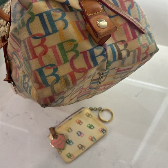 Dooney & Bourke purse and coin purse bundle with rainbow zipper - Picture 16 of 16